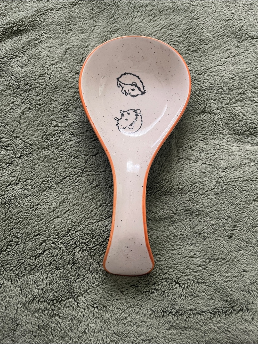 Ceramic Hedgehog Spoon Rest